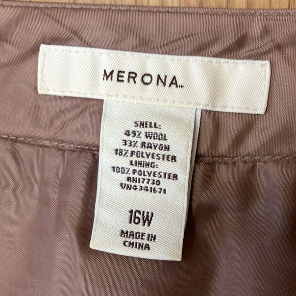 Merona wool blend skirt 16W preowned - Picture 4 of 5